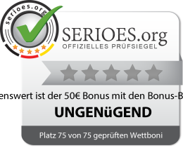 10bet Bonus: Wie lohnenswert ist der 50€ Bonus mit den Bonus-Bedingungen? Siegel
