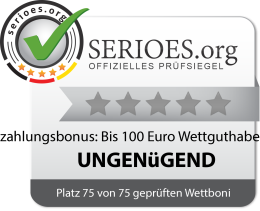 Betsafe Einzahlungsbonus: Bis 100 Euro Wettguthaben Siegel