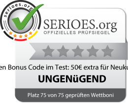 Guts Sportwetten Bonus Code im Test: 50€ extra für Neukunden Siegel