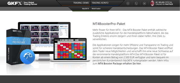 Das MT4BoosterPro-Paket im Überblick