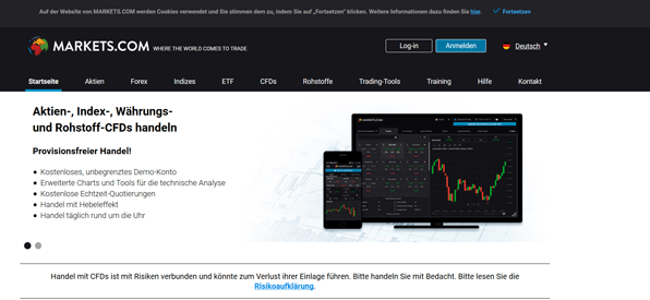 CFD-Handel bei Markets.com