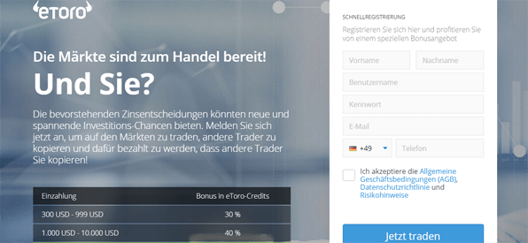 Etoro Bonus Code 30 Bonus !   Bedingungen Check 2019 - 