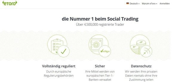 Der Testsieger ist eToro