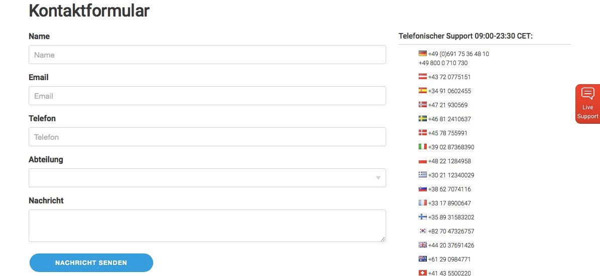 BDSwiss Support