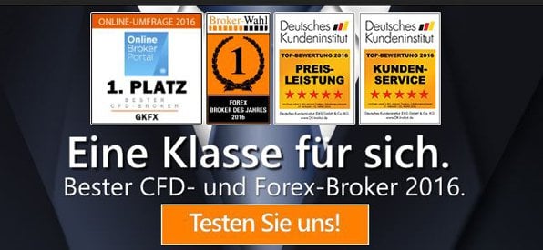 Überblick der Homepage von GKFX