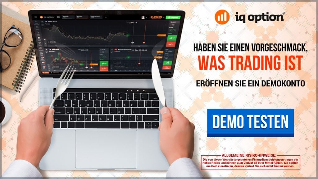 Die Trading-Plattform kennenlernen - mit dem Demoaccount von IQ Option