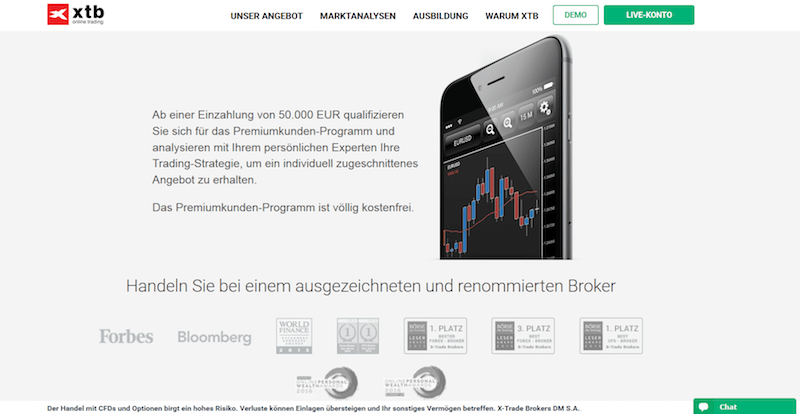 Das Premiumprogramm von XTB im Überblick