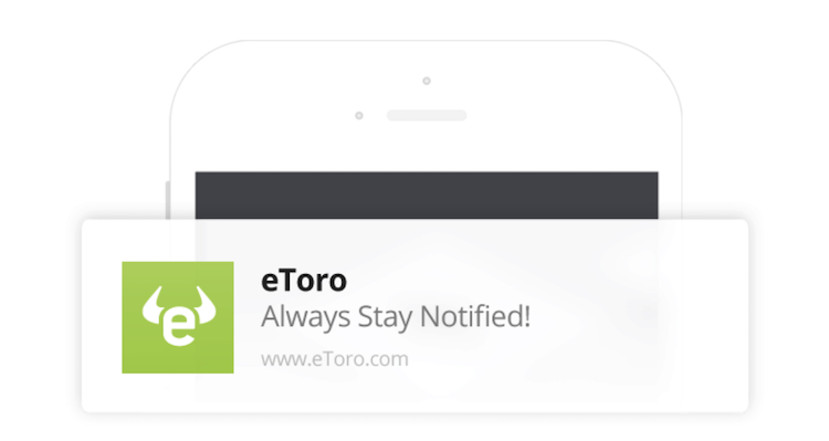 eToro App Push-Nachrichten