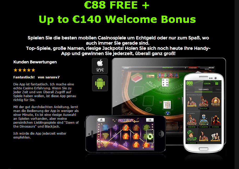 Ein gutes Casino bietet auch hochwertige Apps an.