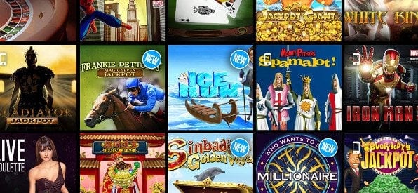Auswahl an casino-Spielen für den Ladbrokes Casino Rollover