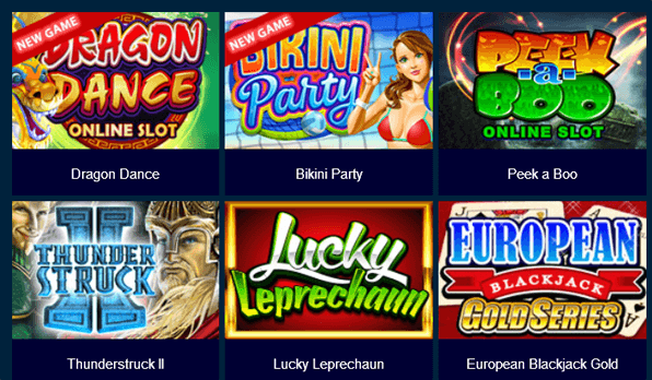 Diese Spiele warten unter anderem bei Roxy Palace auf spielbegeisterte User.