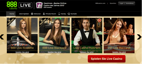 Das Spielangebot von 888Casino