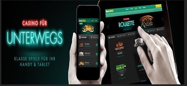 Mobil spielen? Mit bet365 kein Problem.