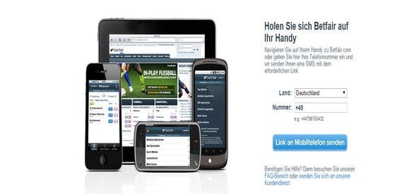 Das mobile Angebot von Betfair ist vorbildlich.