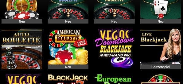 Das Tisch-Spiele-Angebot auf bwin