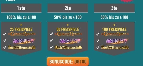 Willkommensbonus des DrückGlück Casino