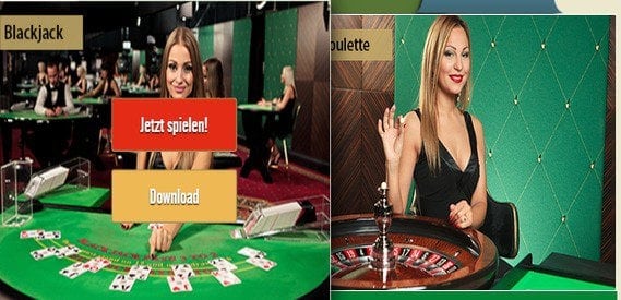 Das Drückglück Live-Casino bietet professionelles Casino-Ambiente.