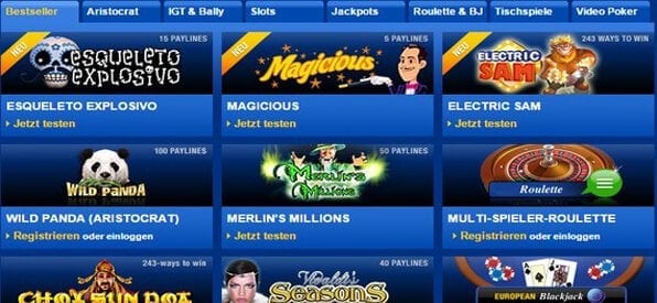 Mybet bietet über 75 Casinospiele an.