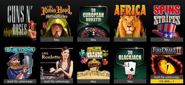 Das bwin Spieleportfolio bietet einiges an Abwechslung.
