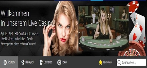 Das Live-Casino glänzt in HD-Qualität.