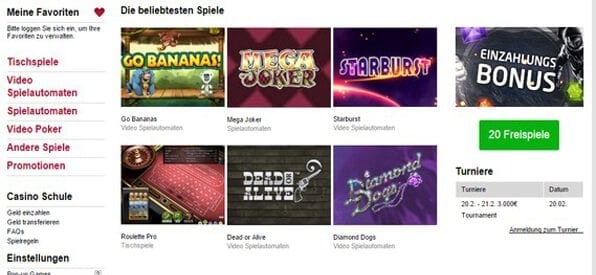 Die Tipico Casinospiele können sich sehen lassen.
