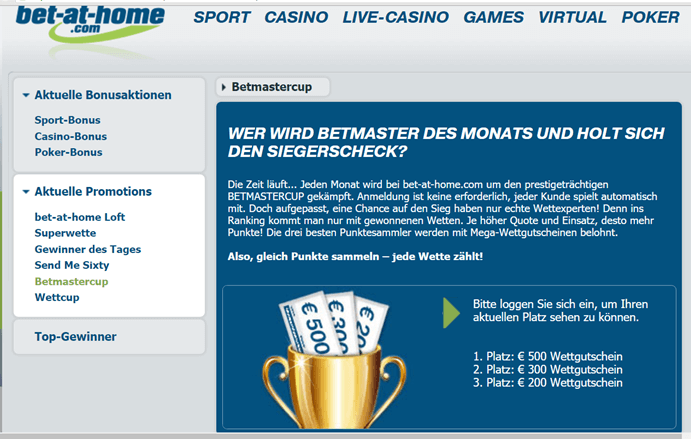 Bet-at-home Wettgutschein