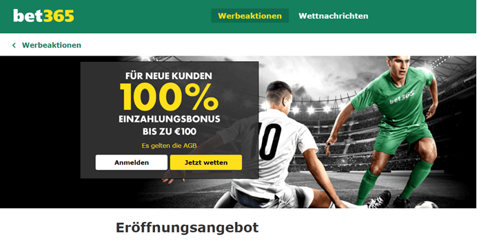 bet365 Neukundenbonus