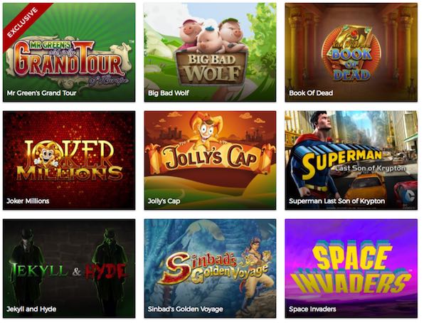 Der Mr. Green Bonus muss an den Slots freigespielt werden.