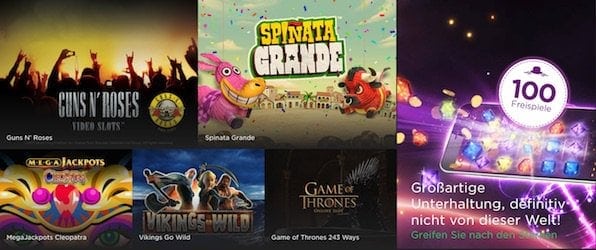 Sowohl moderne Spiele als auch Klassiker befinden sich im Spieleportfolio.