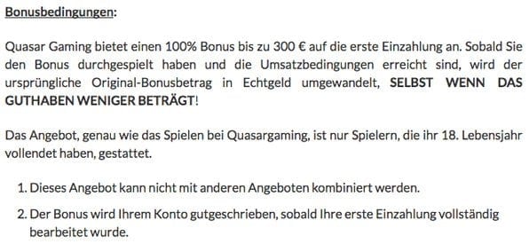 QuasarGaming_Bonusauszahlung