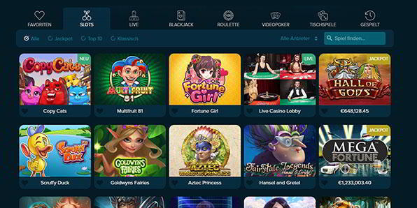 Casinoland Spiele Angebot