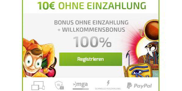 Exklusiver Lapalingo Bonus Code 10€ ohne Einzahlung + 200% bis zu 400€