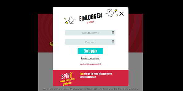 Spinit Casino Registrierung