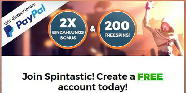 Spintastic Casino Bonus