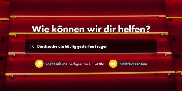 Dunder Casino Support
