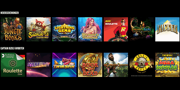 Rizk Casino Spiele Angebot