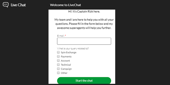 Rizk Casino Kundensupport
