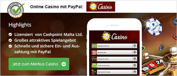 Merkur Casino mit PayPal Empfehlung