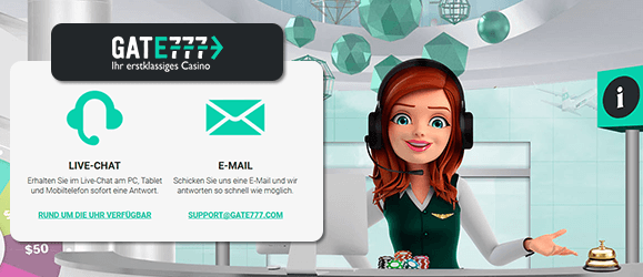 Gate 777 Casino Kundensupport