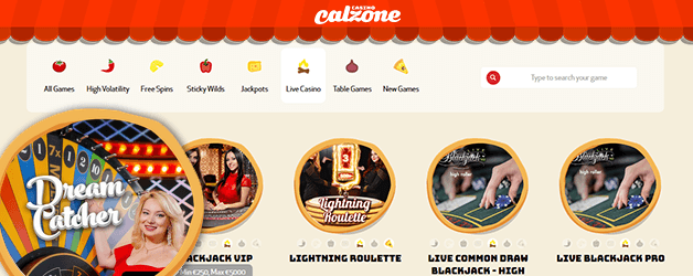 Casino Calzone Live Casino