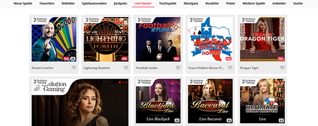 Casimba Casino Live Casino