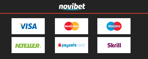 Novibet Casino Zahlungsmethoden