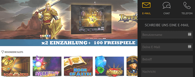 Slotsmillion Casino Kundensupport