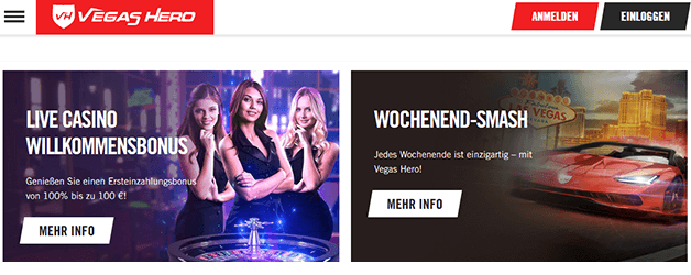 Vegas Hero Casino Promotion