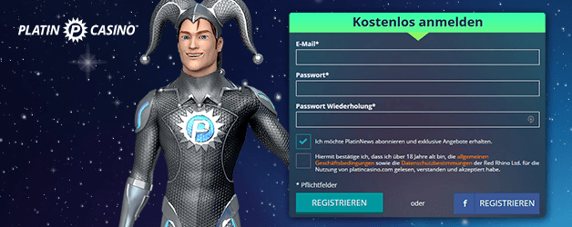 Platin Casino Registrierung