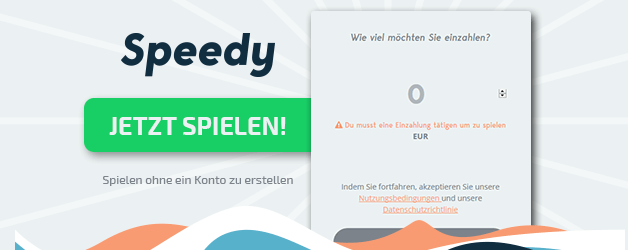 Speedybet Casino Registrierung