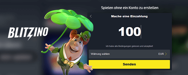 Blitzino Registrierung