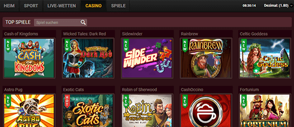 18bet Casino Spiele