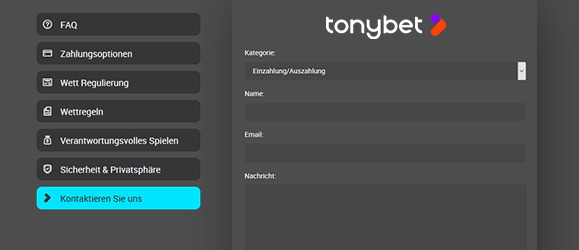 Tonybet Casino Support