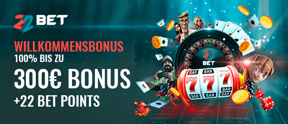 22bet Casino Bonus